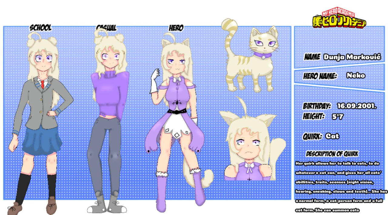Mha Oc File MHA OC design by NekoShxrtie on DeviantArt