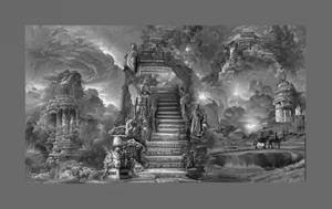 The Sunset Storm - Monochrome