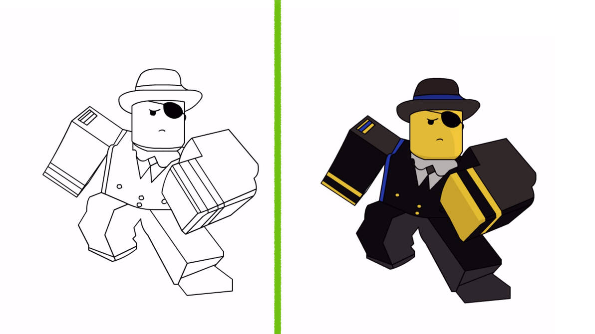 drawing roblox characters template