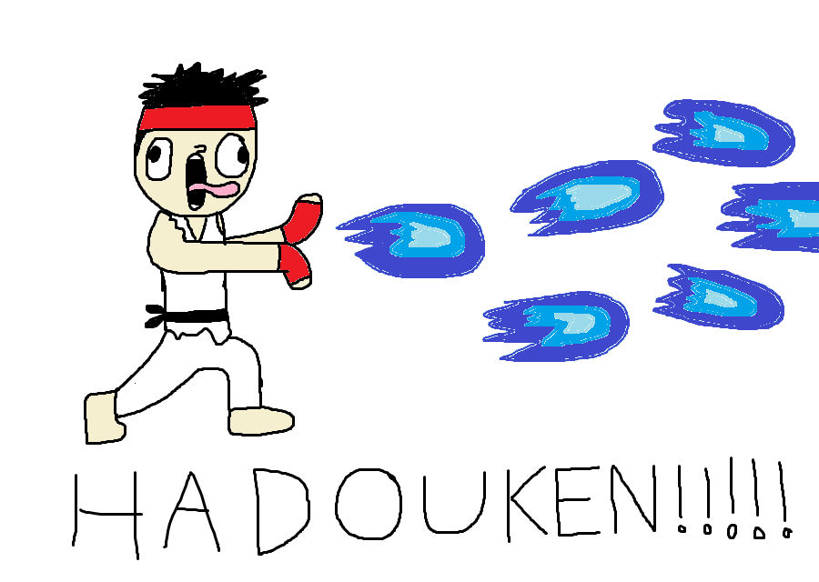 Ryu's Hadouken Fanart by speedartster on DeviantArt