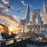 Caelvaris, City of Eternal Dawn