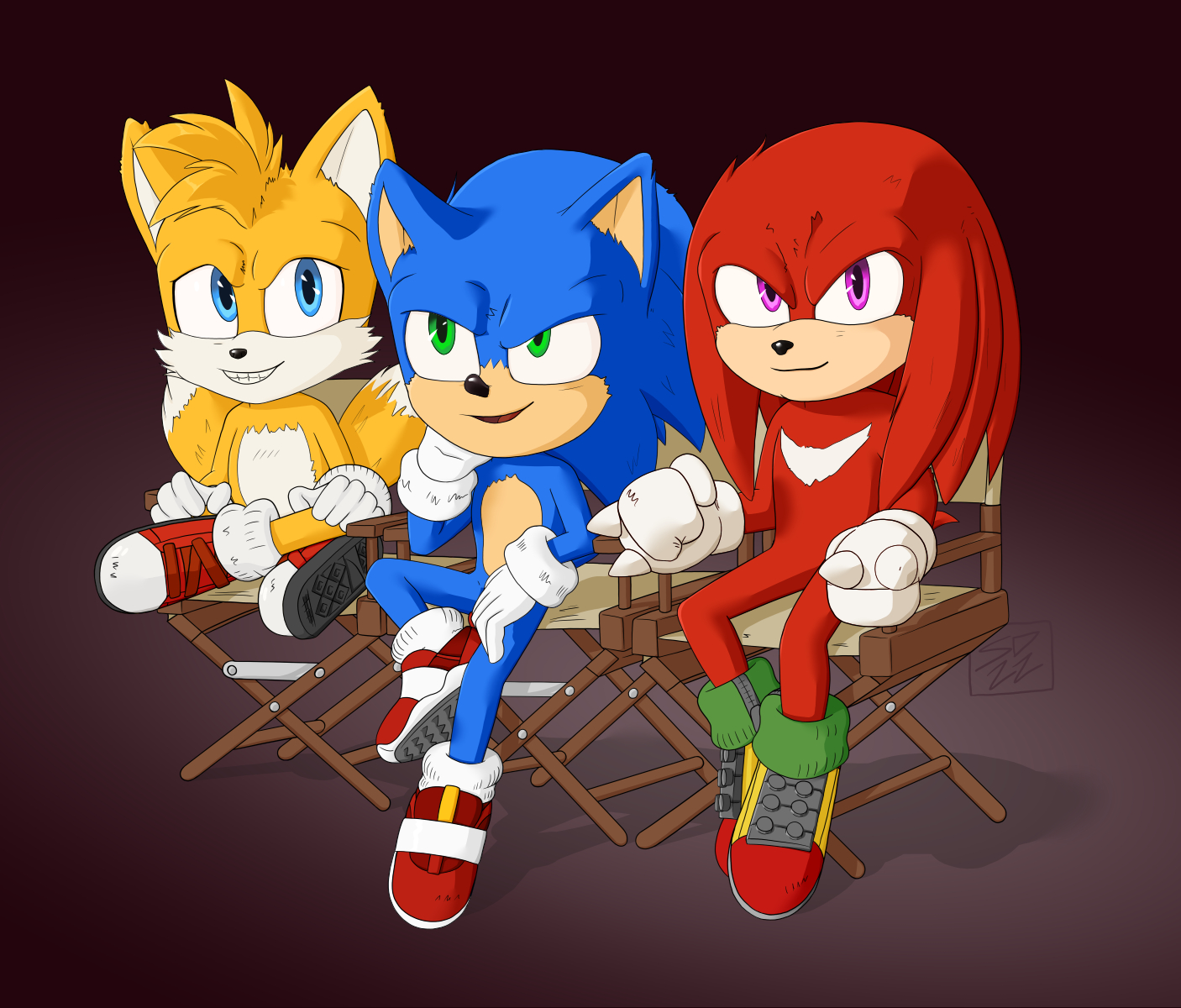 SONIC THE HEDGEHOG 2 Interview with Sonic, Tails & Knuckles 