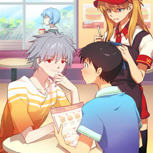 Kaworu x Shinji (in WacDonald)