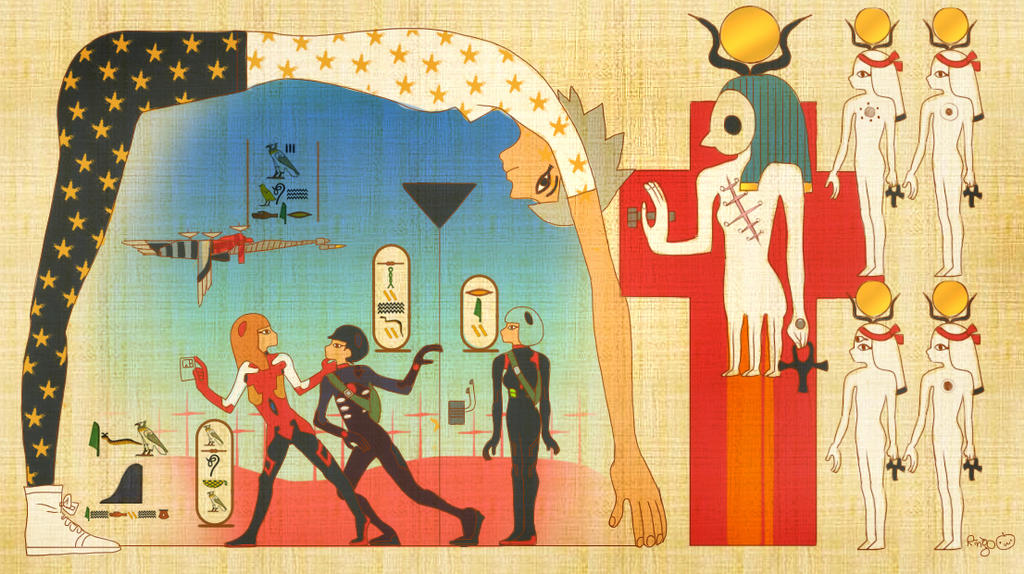 EVA Doujin murals of ancient Egypt