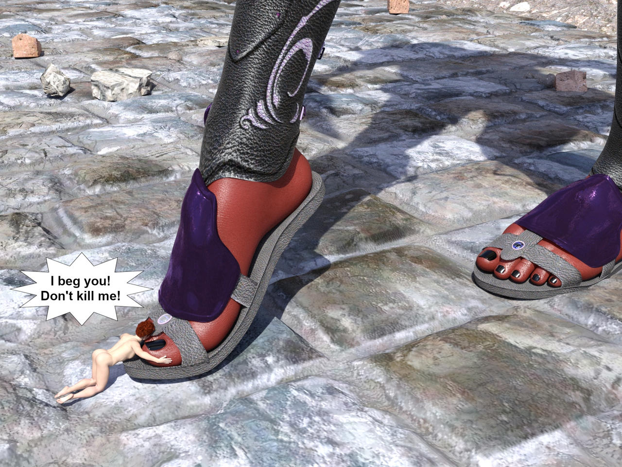 (Giantess) Angel and Demon 19 by AngryGiantess on DeviantArt