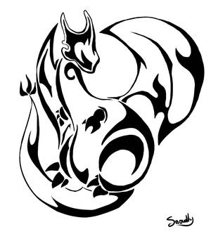 Charizard Tatoo - Tribal