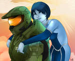 Master Chief and Cortana by Teenebreuse