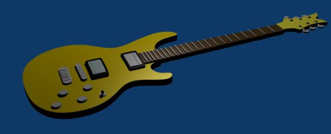 Blender Practice Guitar