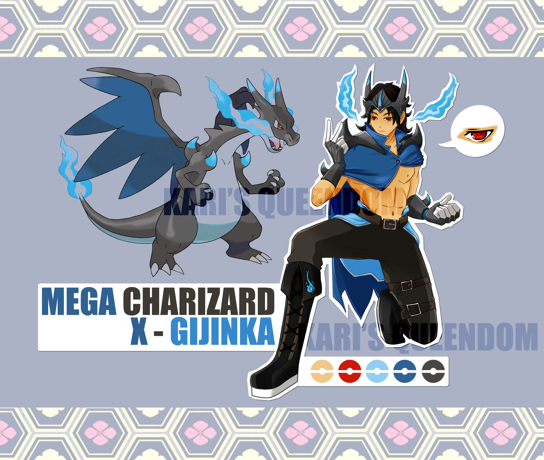 [CLOSED] Gijinka - Mega Charizard X