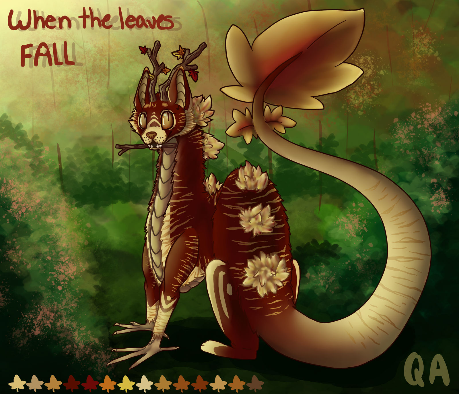 Autom Dragon Autumn Dragon by SpushiDraws on DeviantArt
