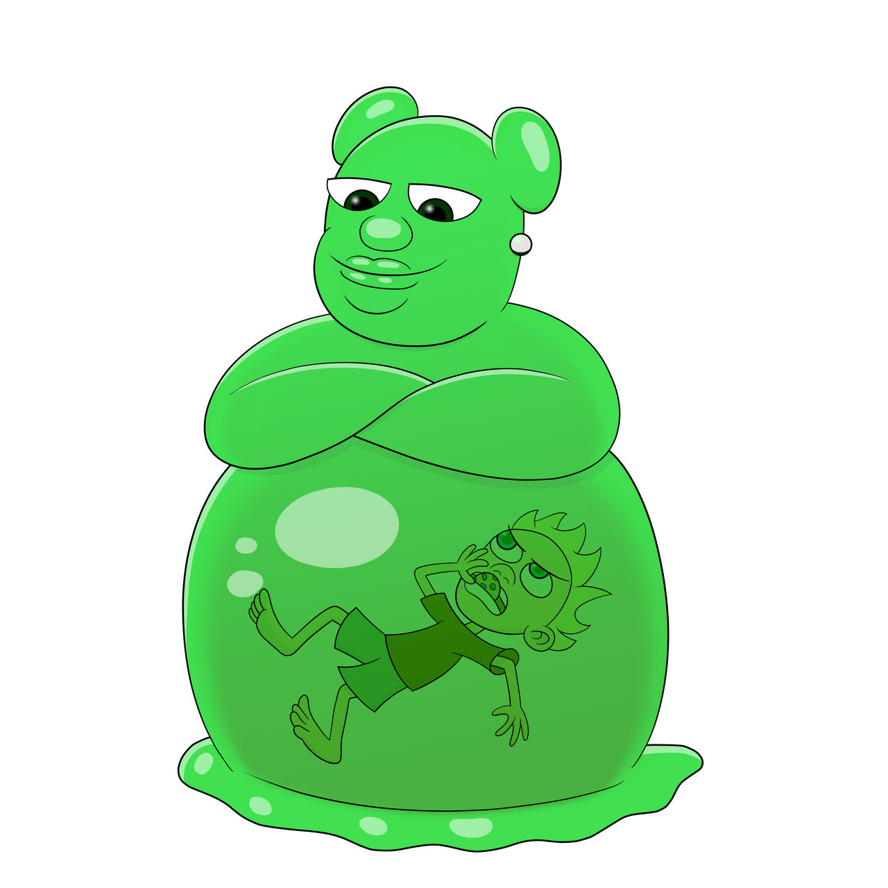 Slime Girl by MeasuredMedia on DeviantArt