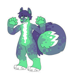 Green+Purple Anthro Dog OTA (CLOSED)