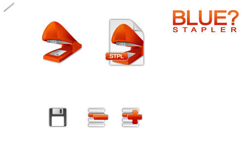 Blue Stapler Application Icons