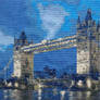 LONDON BRIDGE-cross stitch