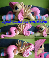 Life-size(laying down) Fluttershy plush with socks