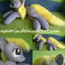 Life size (laying down) Derpy plush