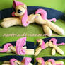 Life size (laying down) Fluttershy plush