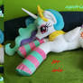 Life size (laying down) Princess Celestia plush