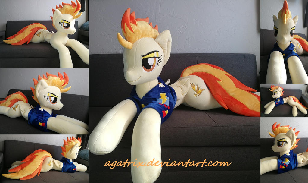 Life size (laying down) Spitfire plush