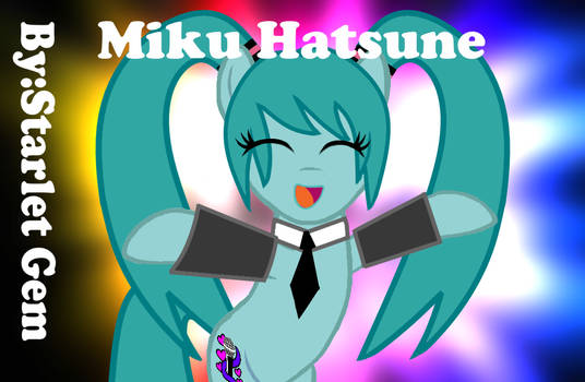 Miku Hatsune as pony
