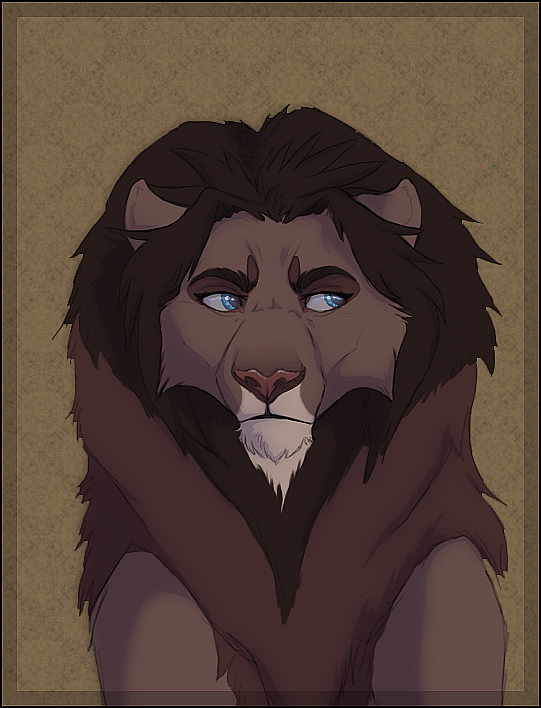 Portrait of a lion