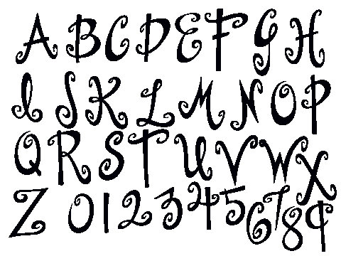Curly font by Amilio1231st on DeviantArt