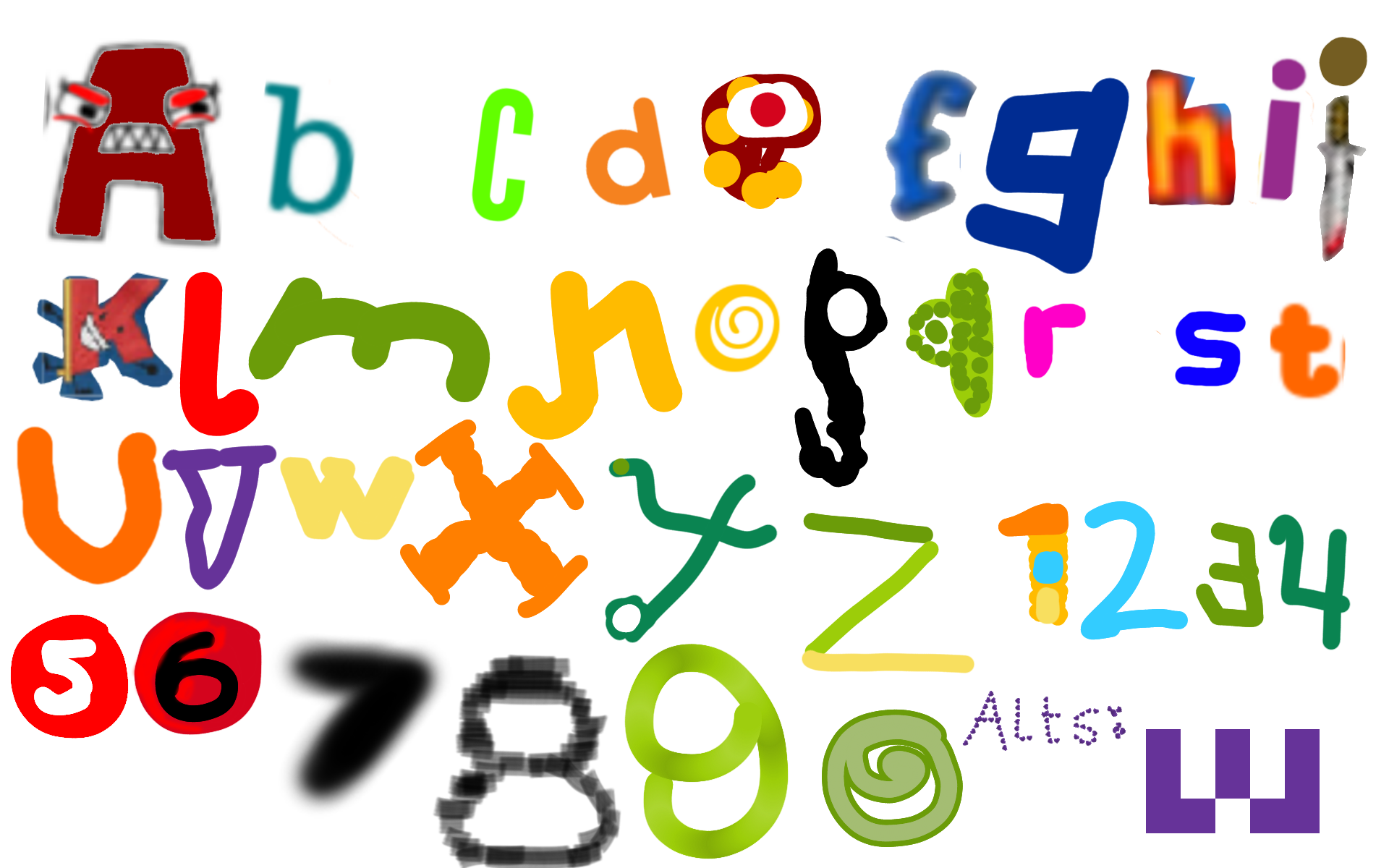 Corus Alphabet and Numbers by Amilio1231st on DeviantArt