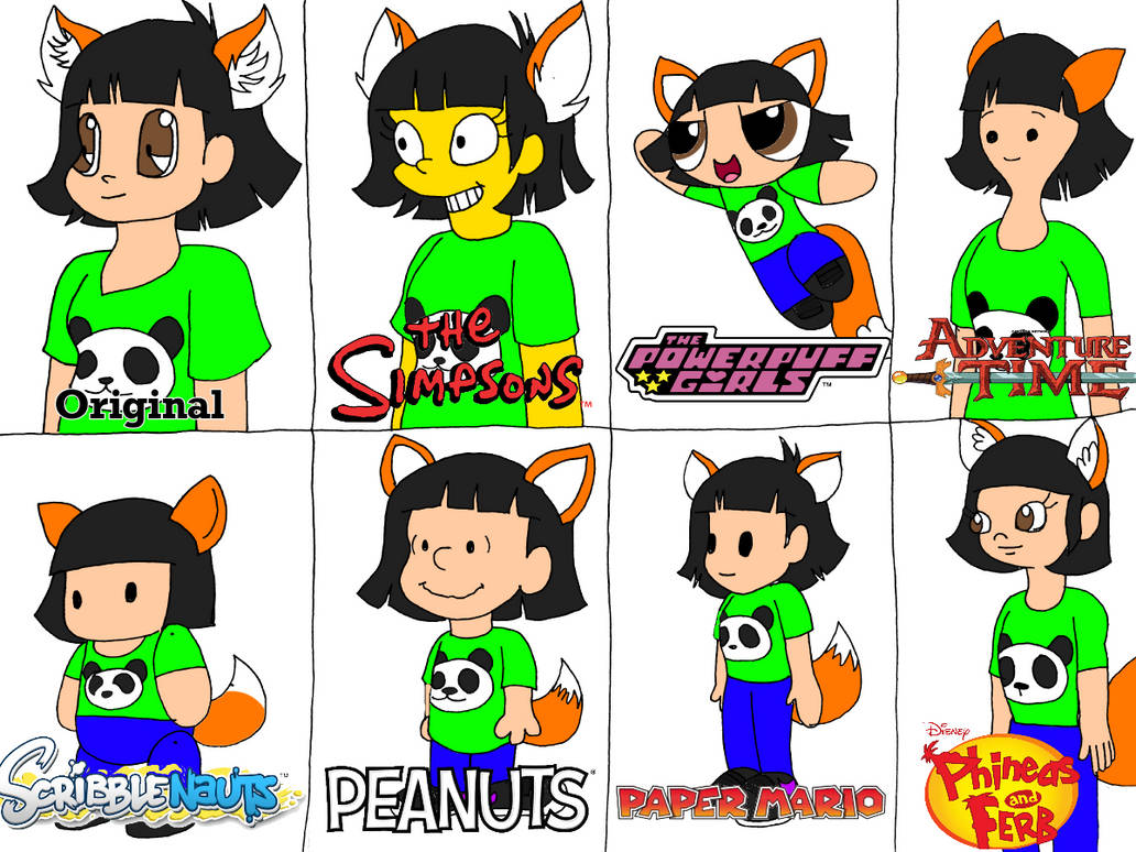 Diffrent Cartoon Style Deviantart Andyfox drawn in different cartoon styles by AndyfoxMario on DeviantArt