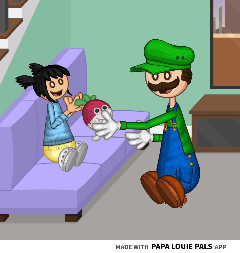 Mario and Luigi meet Papa Louie by AndyfoxMario on DeviantArt