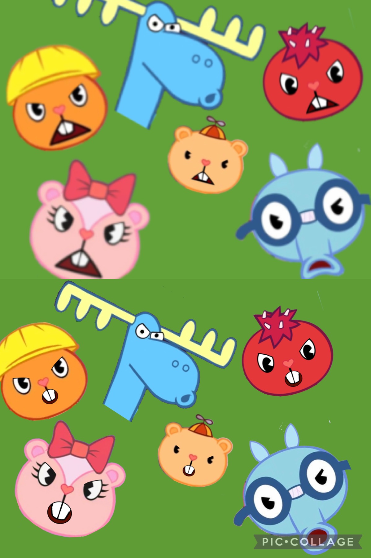 Happy Tree Friends yelling at Mr. Rude by AndyfoxMario on DeviantArt