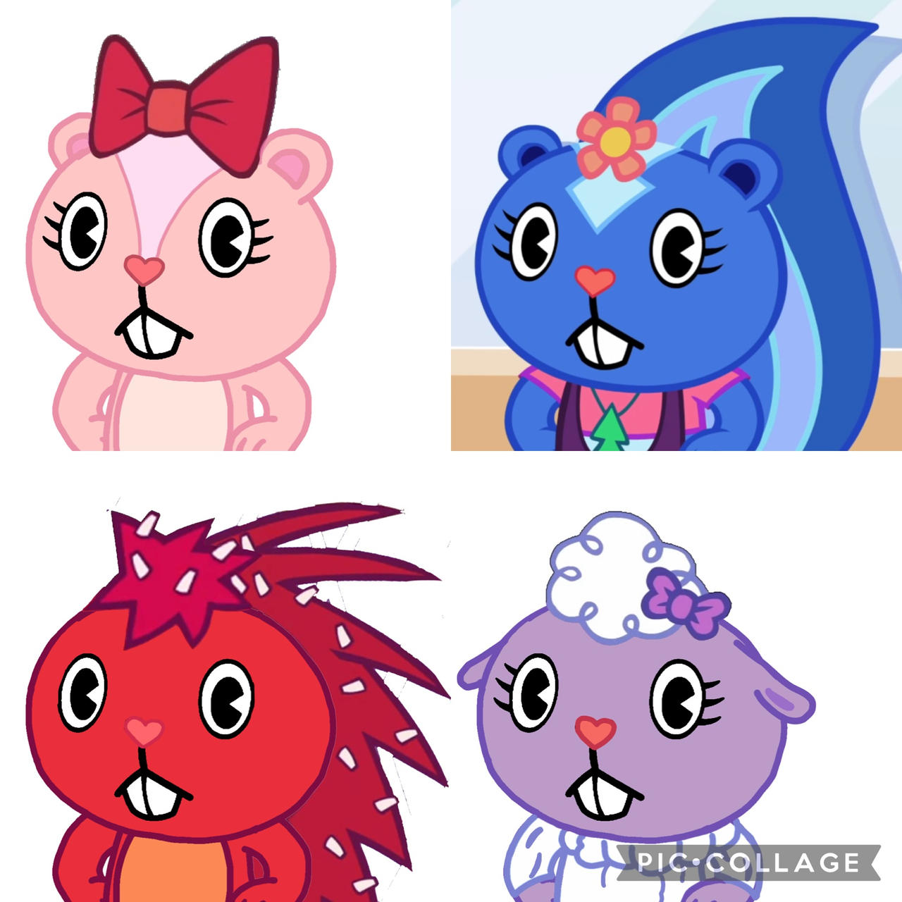 Happy Tree Friends girls serious faces by AndyfoxMario on DeviantArt
