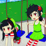 Twins on Swings (Ai Remake)