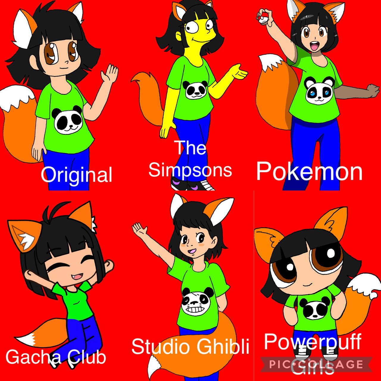 Diffrent Cartoon Style Deviantart 6 Different Cartoon Styles by AndyfoxMario on DeviantArt