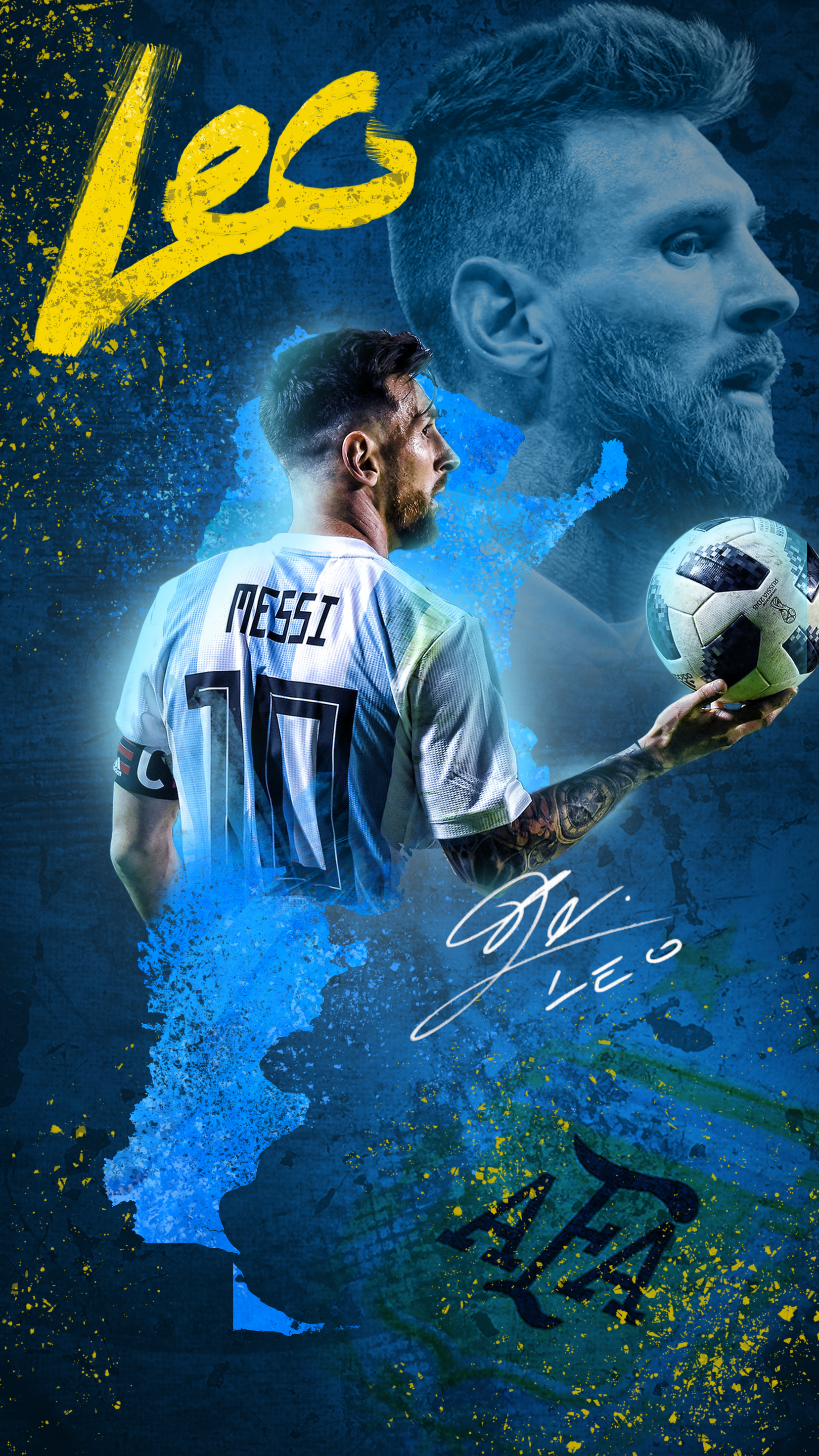 Lionel Messi World Cup 2018 Phone Wallpaper by GraphicSamHD on ...