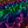 Abstract Voxel Wallpaper