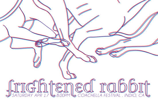 frightened rabbit gig poster