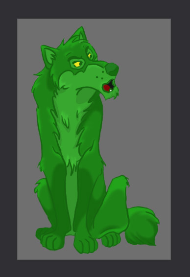 jungle wolf: green