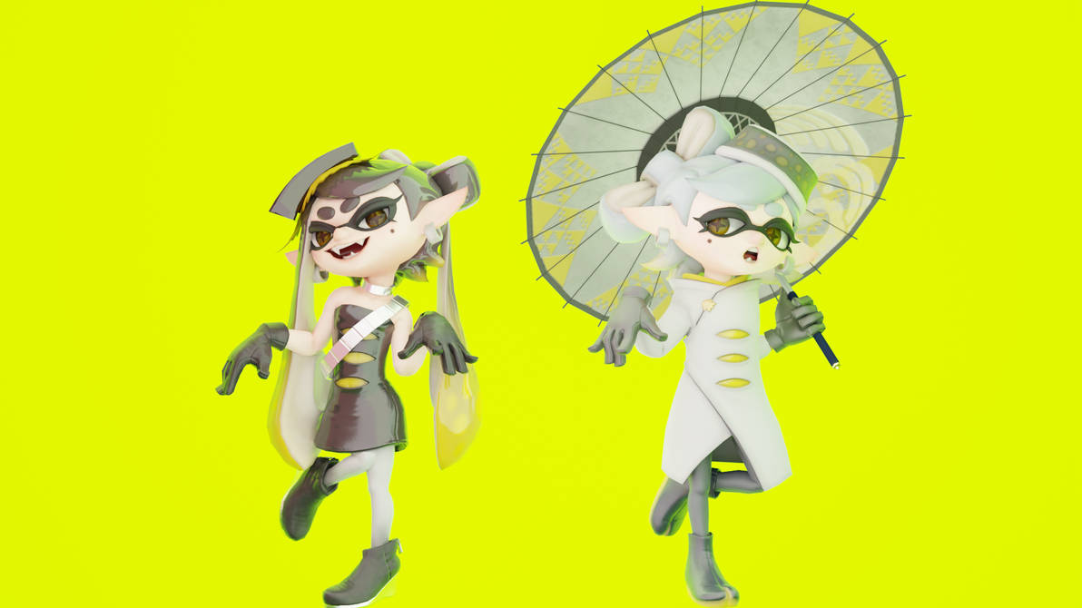Squid Sisters Stay Fresh Pose Splatoon 3 (Cycles) by bruhoooyaaa on
