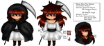 OC: Arika's Reference Sheet: #2 (Chibi) by Akuma-Mana61