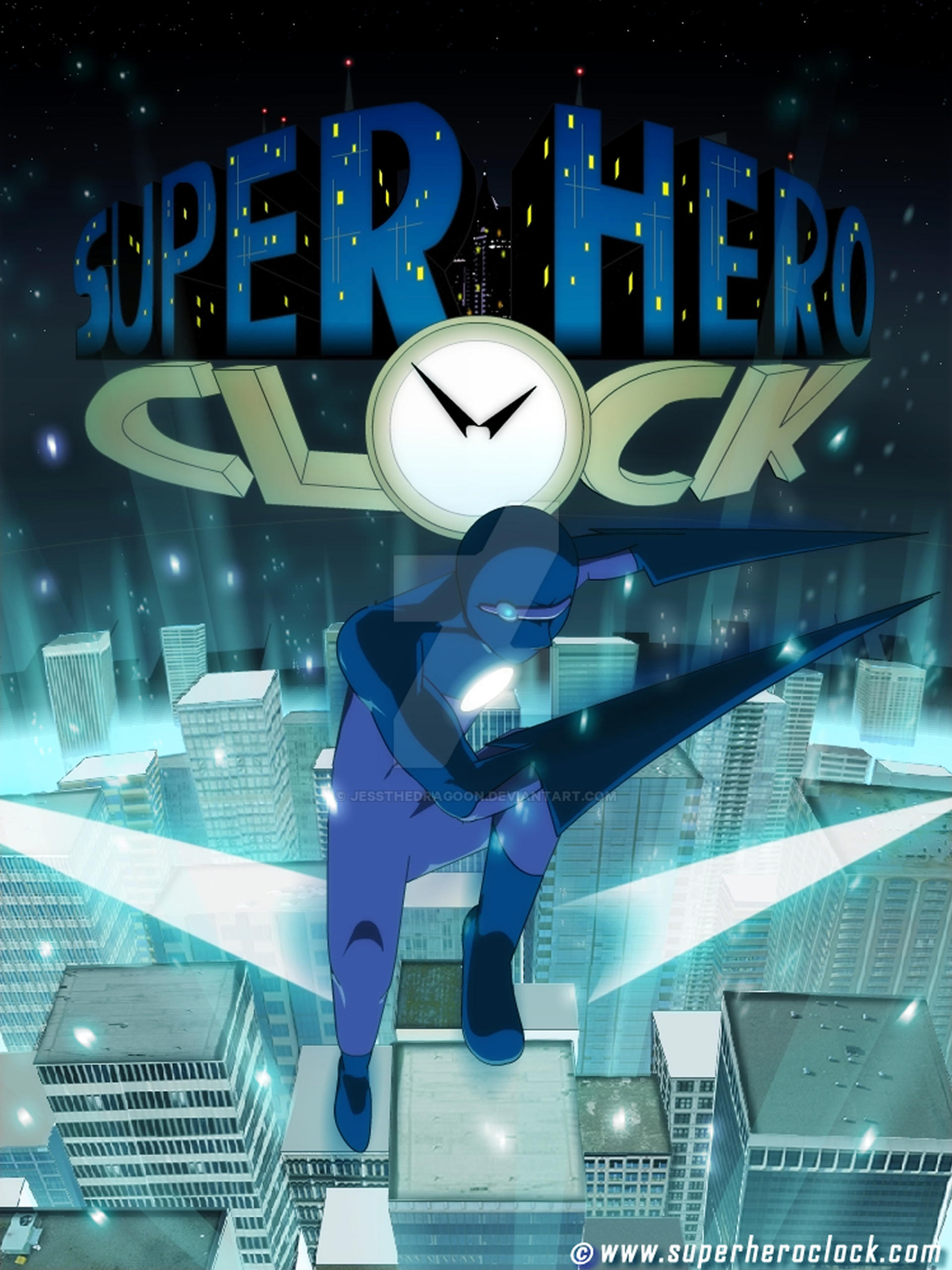 Super Hero Clock poster 2