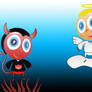 Angel with devil