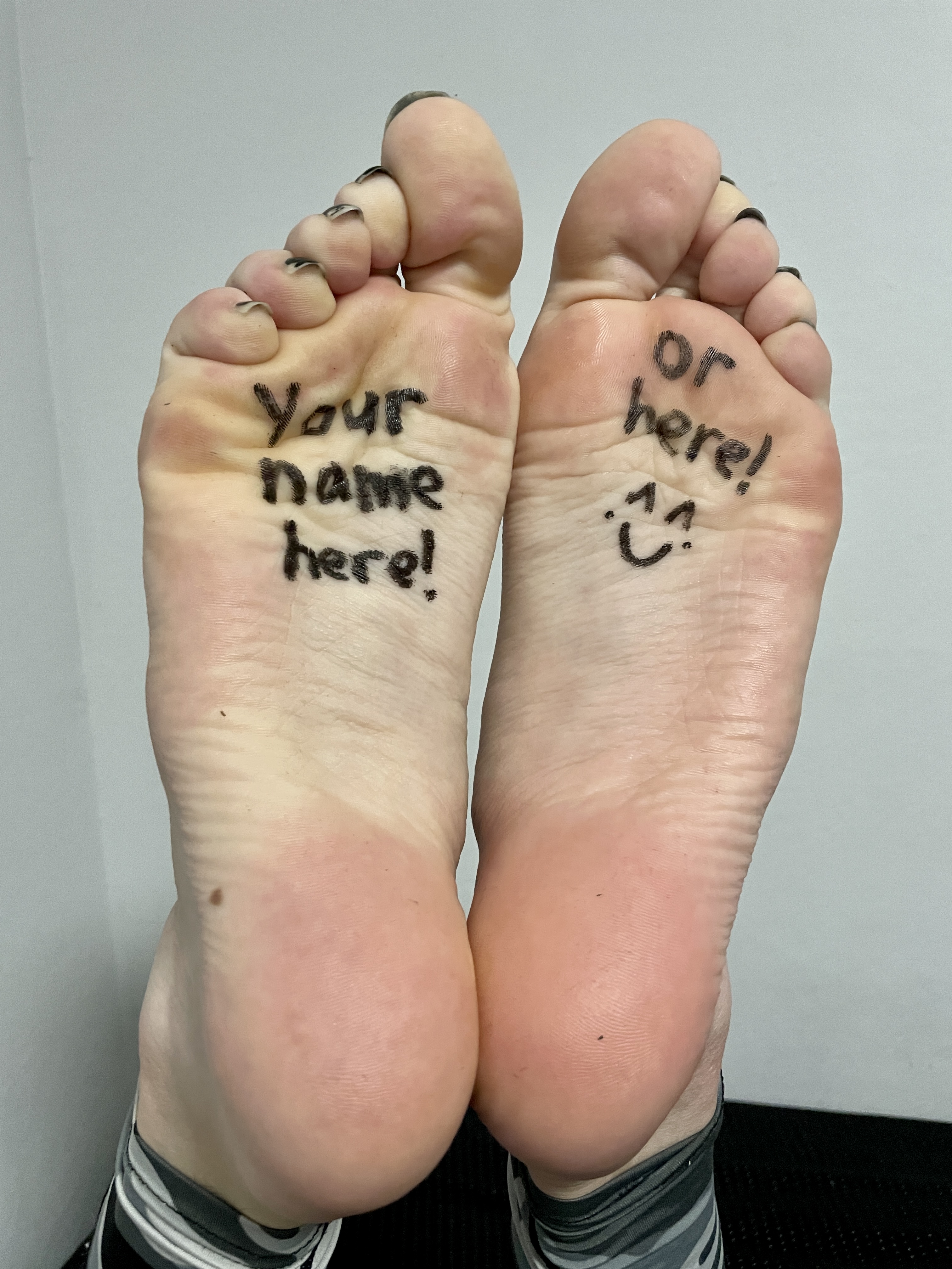 Written Toes Example Write on my feet!! *(new Patreon tier)* by LadyEdrifeets on DeviantArt