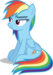 Rainbow Dash Sitting (Version 1)