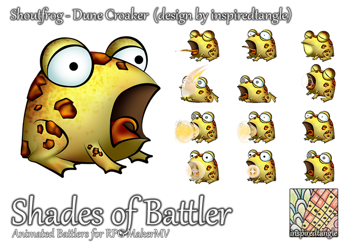 Shadow Croaker RPG Maker MV Battler - Shoutfrog: Dune Croaker by ShadowHawkDragon on ...