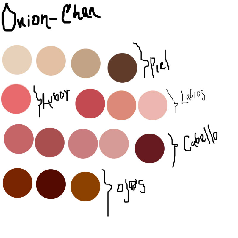 Paleta de Colores Para Onion-Chan by Creepy-Lady on DeviantArt