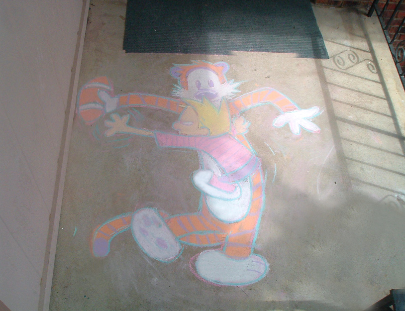 Calvin and Hobbes Chalk