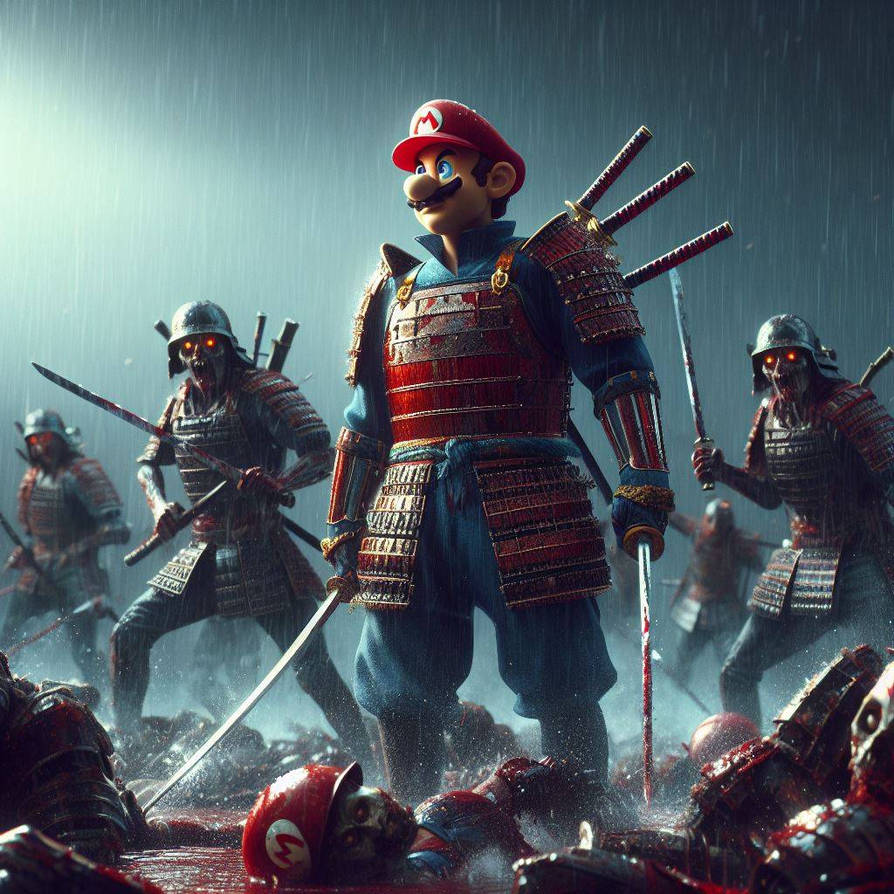 Mario Bros samurai by betoz666 on DeviantArt