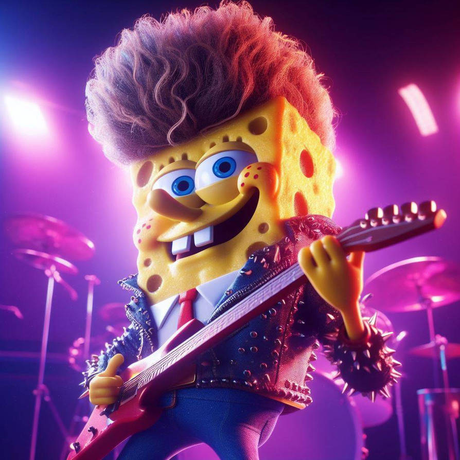 SpongeBob rockstar by betoz666 on DeviantArt