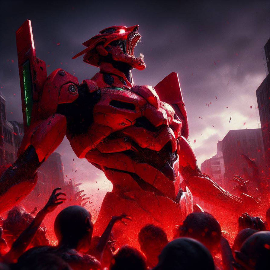 Eva 03 Rage Eva rage red by betoz666 on DeviantArt