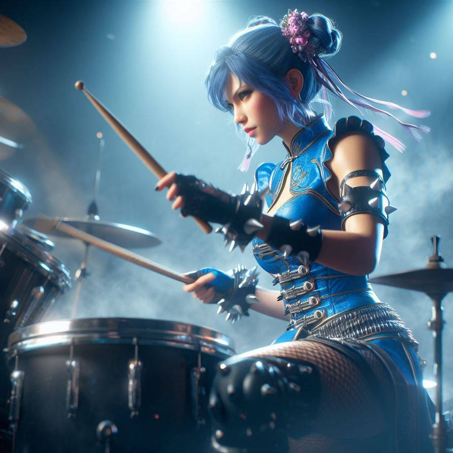 Chun Li Instrumental Chun Li Drummer 5 by betoz666 on DeviantArt